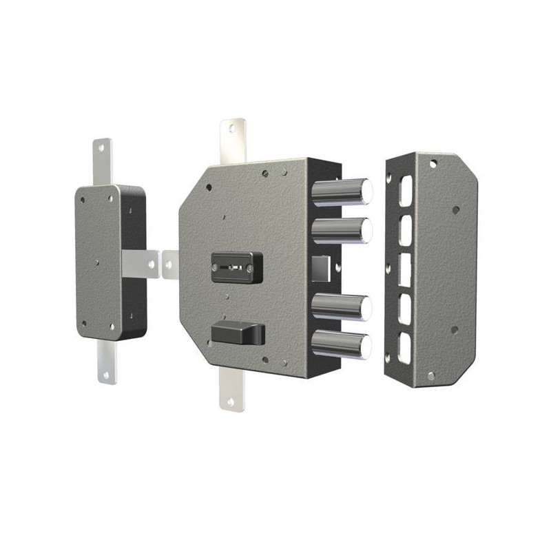 Serratura cr da applicare con scrocco art.2350 sx 60 mm [2350-51n]