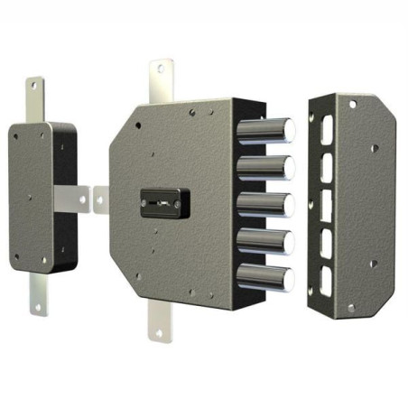 Serratura doppia mappa applicare legno s cr [2300-01n]