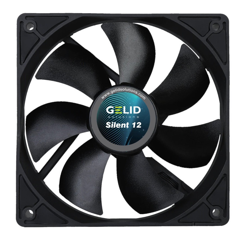 Ventola gelid silent ad alto flusso 120x120x25 12v nero