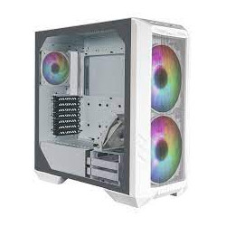 Case cooler master haf 500/midi-tower/argb/vetro temperato bianco