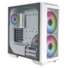 Case cooler master haf 500/midi-tower/argb/vetro temperato bianco