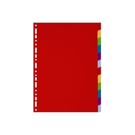 Divisori exacompta 12 tasti a4 in ppl assortiti [4912e]