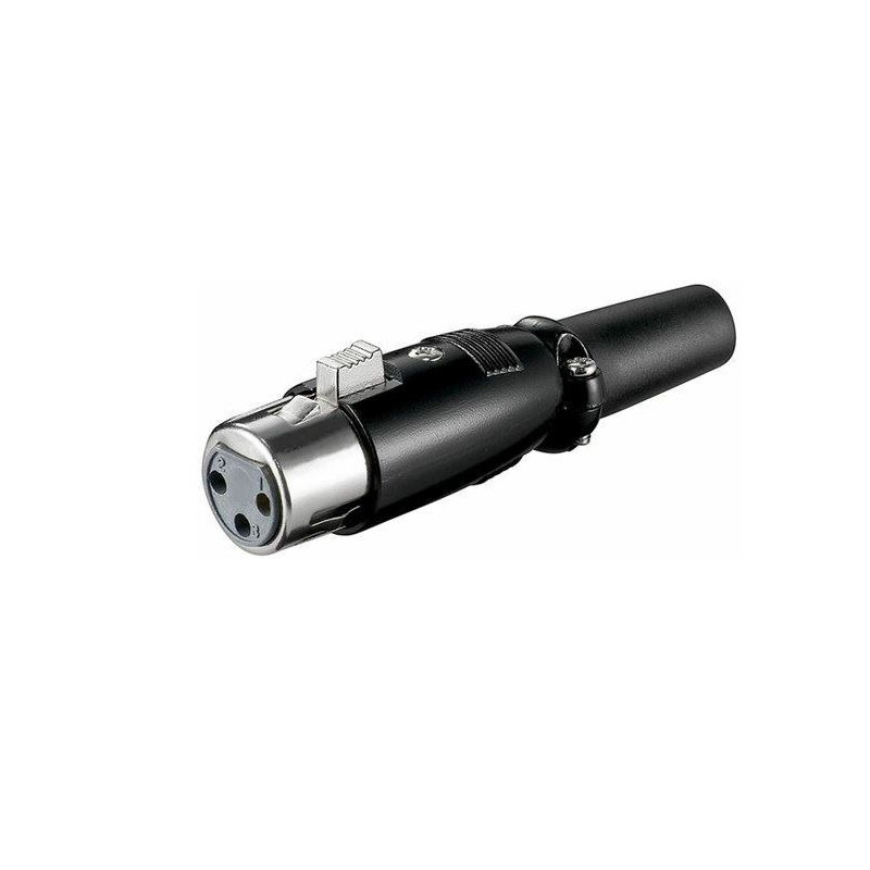 Connettore microfono goobay jack nero 11680 [11680]