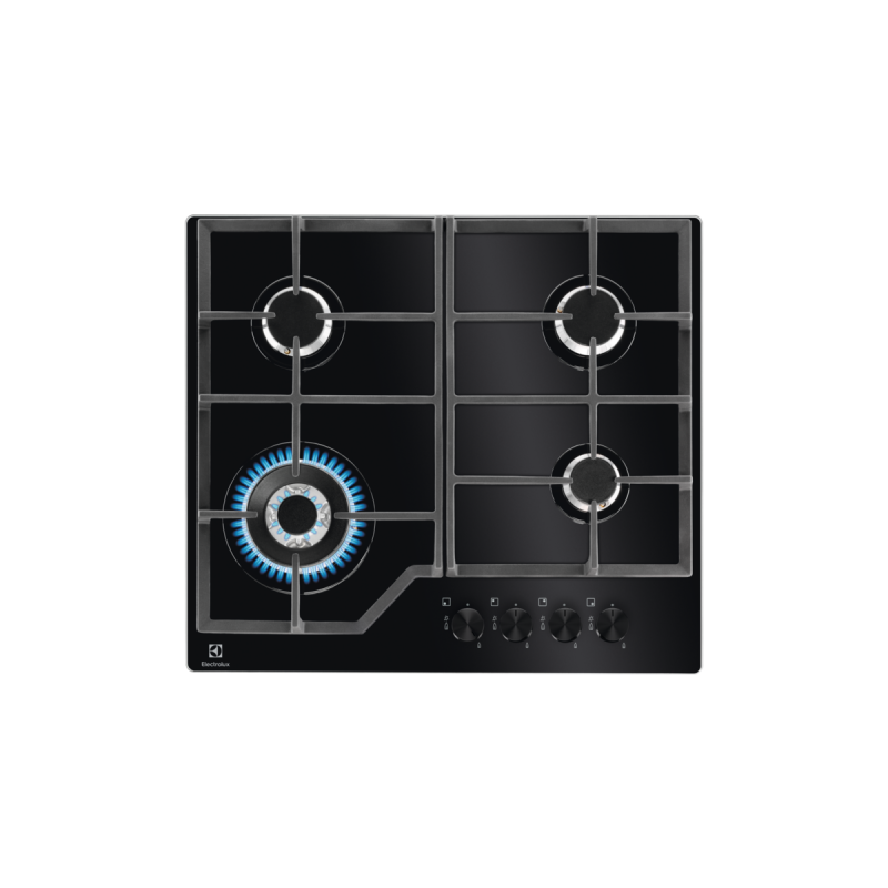 Piano cottura gas electrolux egm6343yak 4 fornello nero [egm6343yak]