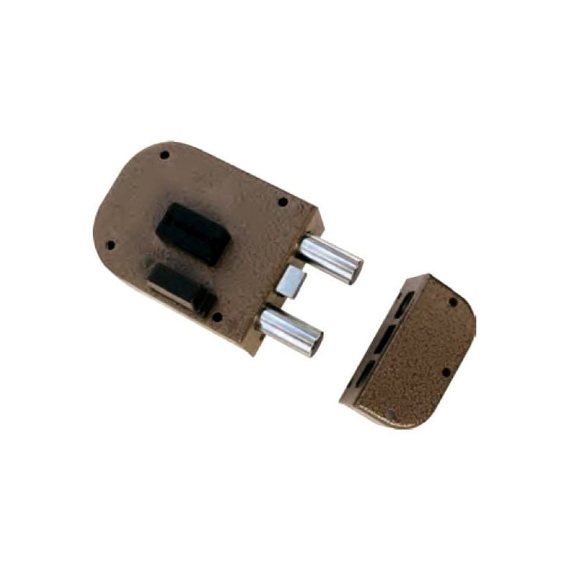 Serratura cr doppia mappa applicare legno 2 pistoni [1850-51