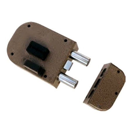 Serratura cr doppia mappa applicare legno 2 pistoni [1850-51