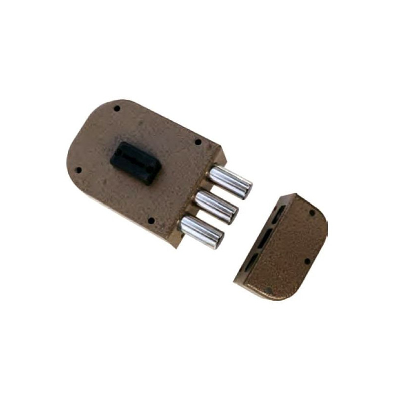 Serratura cr doppia mappa applicare legno 3 pistoni [1800-51