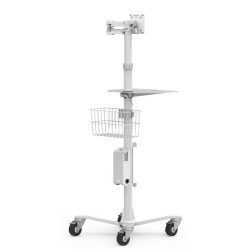 Postazione di lavoro compulocks mobile bianco [rf02bktw]