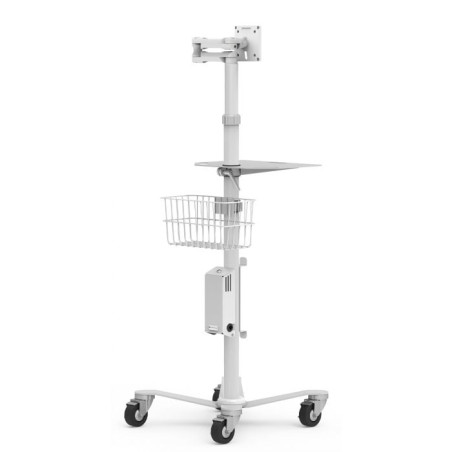 Postazione di lavoro compulocks mobile bianco [rf02bktw]