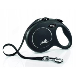 Guinzaglio retrattile flexi per cane 50kg 5m nero