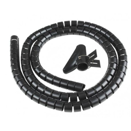 Spirale avvolgi vultech cavo flessibile 1.5m nero [sn21505]