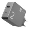 Alimentatore da rete usb cellularline 2 porte achusb2home42wk