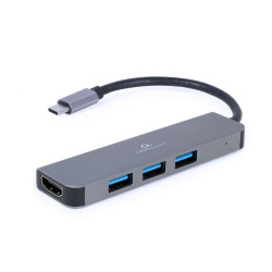 Hub gmbird 2in1 usb hdmi 01 3porte usb 1porte hdmi