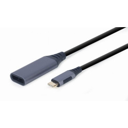 Cavo gembird adattatore z usb tipo c per displaypor 15cm grigio