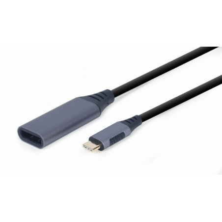 Cavo gembird adattatore z usb tipo c per displaypor 15cm grigio