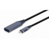 Cavo gembird adattatore z usb tipo c per displaypor 15cm grigio
