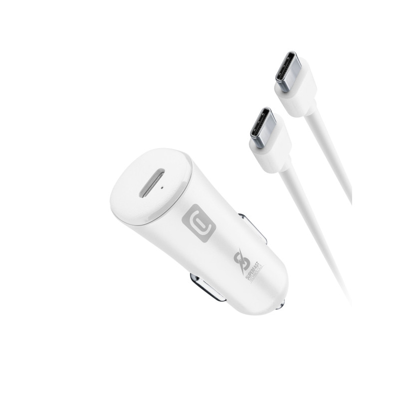 Alimentatore da auto cellularline super fast 25w