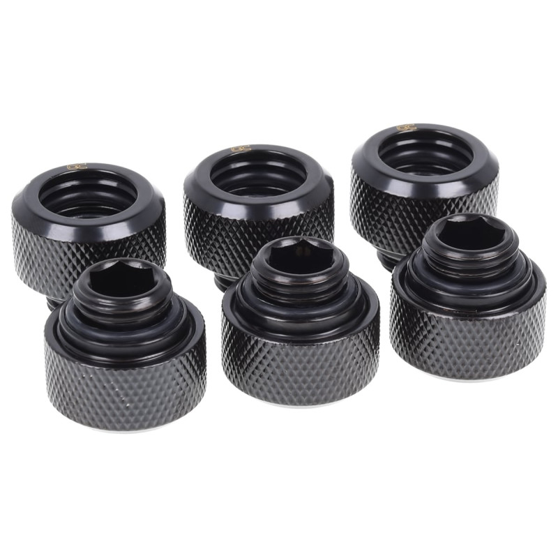 Raccordo a compressione alphacool hardtube 13mm g1/4, 6-pack