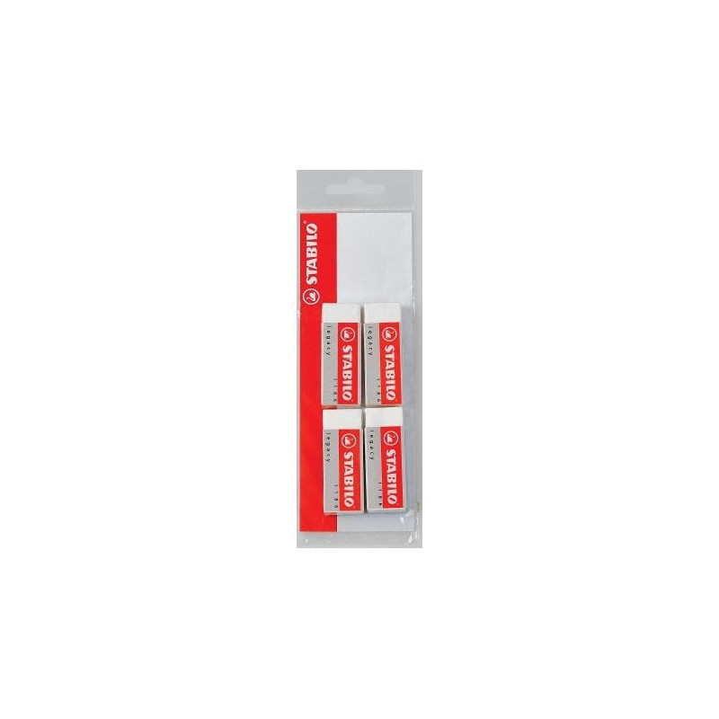 Set gomme per cancellare stabilo cf4stabilo 4 pz. bianco [it15/1186-4]