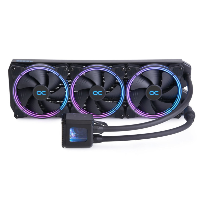 Dissipatore cpu a liquido alphacool eisbaer aurora 420 completo rgb
