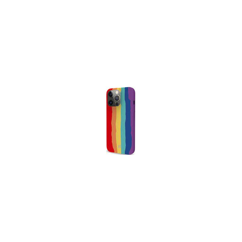 Custodia celly arcobaleno per iphone 13 pro max multicolore [rainbow1009]