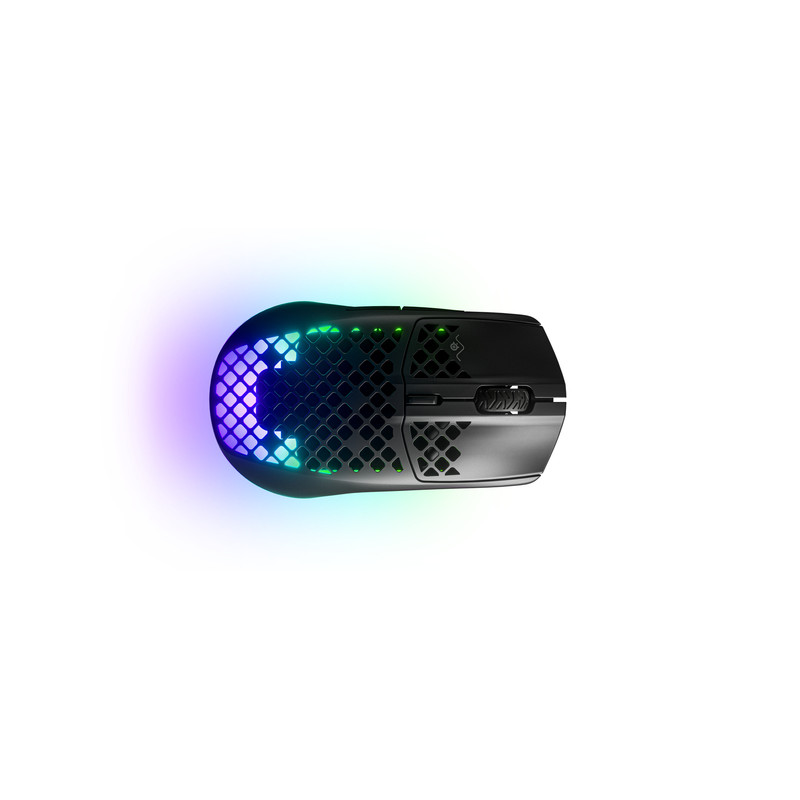 Mouse da gioco wireless steelseries aerox 3 usb-c mano destra