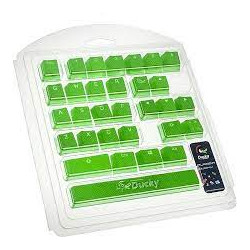Set di copritasti ducky in gomma 31pz per retroilluminazione verde