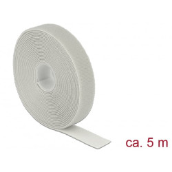 Fascette fermacavo delock kabelbinder in velcro grigio [18280]