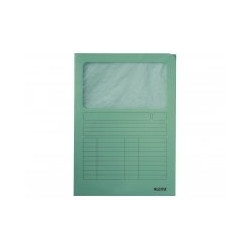 Cartellina in cartone con finestra esselte 100 pz. signo cf100 verde