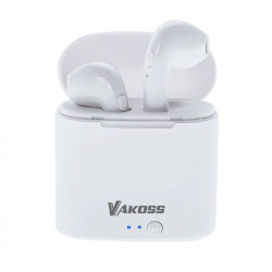 Auricolari vakoss sk-832bw in-ear bluetooth v5.0+edr bianco