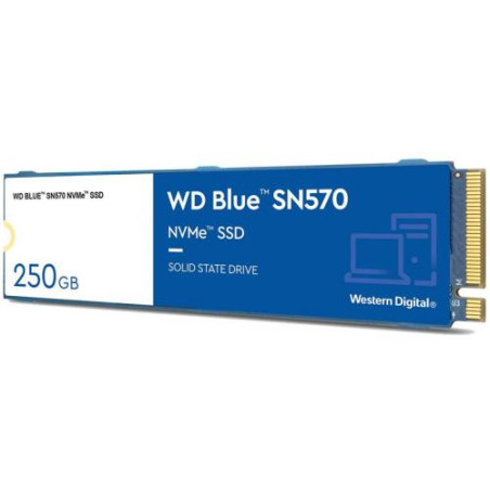 Ssd 250gb western digital sn570 m.2 nvme blu [wds250g3b0c]