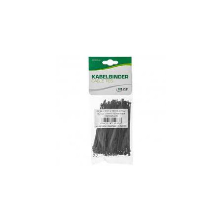 Fascette per cablaggio inline 100x2 5mm colore nero 100pz [59963g]
