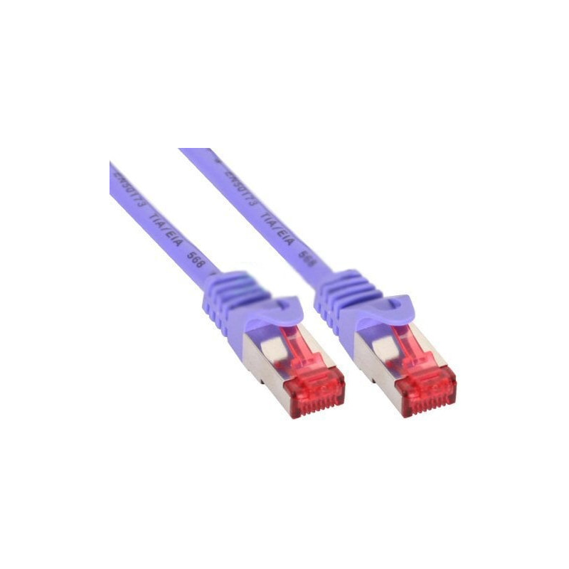 Cavo di rete inline cat.6 s/ftp 1m viola [76411p]