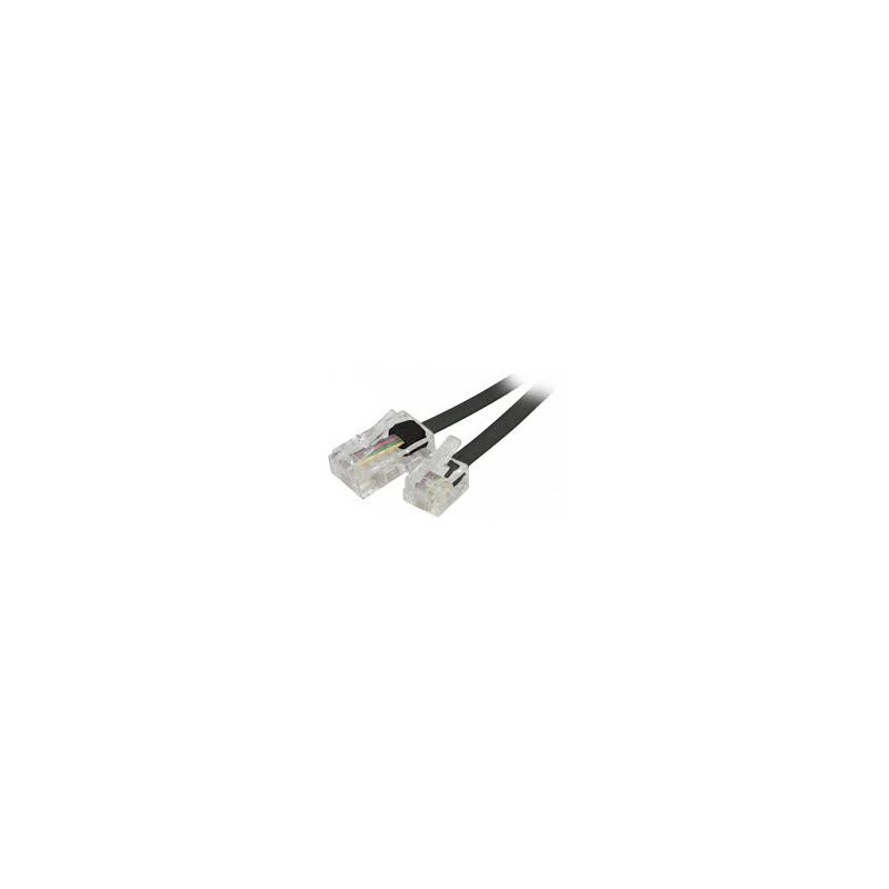 Cavo patch nilox a rj11 m/m 2m nero [nxrj112mb]
