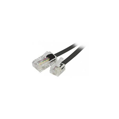 Cavo patch nilox a rj11 m/m 2m nero [nxrj112mb]