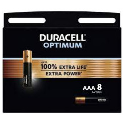 Pile duracell cf8 optimum aaa/lr03 1.5v 8pz [du0036]