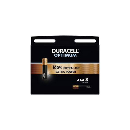 Pile duracell cf8 optimum aaa/lr03 1.5v 8pz [du0036]