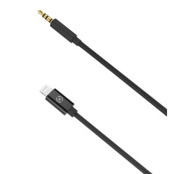 Cavo audio celly lighting a jack 3.5 1m nero [usblight35mmbk]