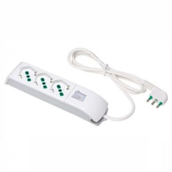 Multipresa fme 3 prese bipasso 2p+t 10/16a bianco [47460]