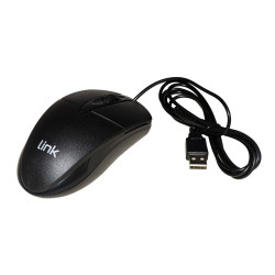 Mouse ottico usb link 3 tasti nero [lkmos35]