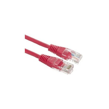 Cavo patch a-lan u/utp cat.5e pvc 0.25m rosso [kku5cze0.25]