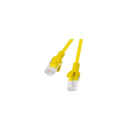 Cavo patch a-lan u/utp cat.5e pvc 0.25m giallo [kku5zol0.25]