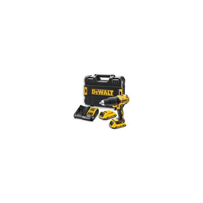 Trapano avvitatore a batteria dewalt 18v 2ah [dcd777d2t]