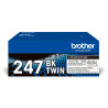 Toner brother 2x 3000 pagine nero [tn-247bktwin]