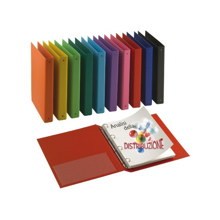 Raccoglitore ad anelli sei rota nettuno 30 a4 nero 4r [36803010s]