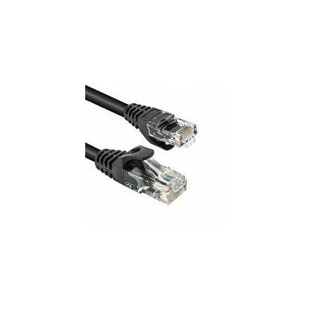 Cavo di rete vultech ethernet cat 6 utp 1m nero [taau010-utp-bk]