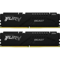 Ram dimm ddr5 32gb kingston 5600mhz cl40 1.25v 2 kit fury beast nero