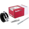 Set fascette stringitubo fischer 25-30mm con vite e tassello