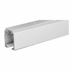 Binario omge per porte scorrevoli in alluminio 2pz 60kg bianco [139000000002800]