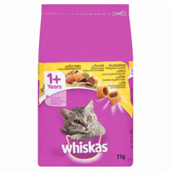 Mangime whiskas adult con pollo e verdura 7kg
